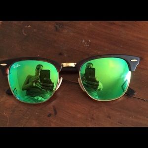 Ray ban green tinted sunglasses